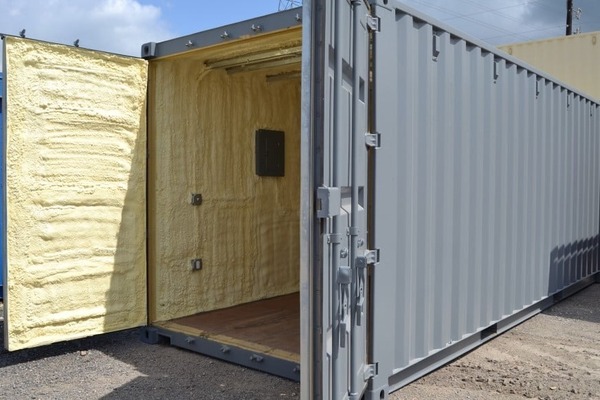 Vách và trần container 40 feet làm văn phòng