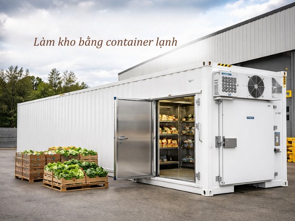 Làm kho lạnh bằng container lạnh