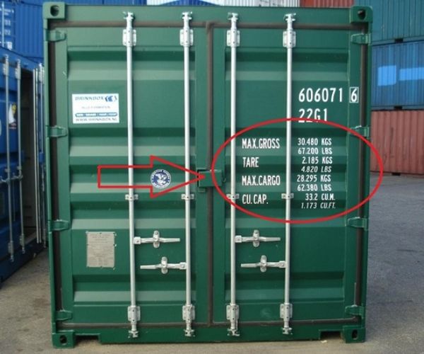 Cách tính số kiểm tra container