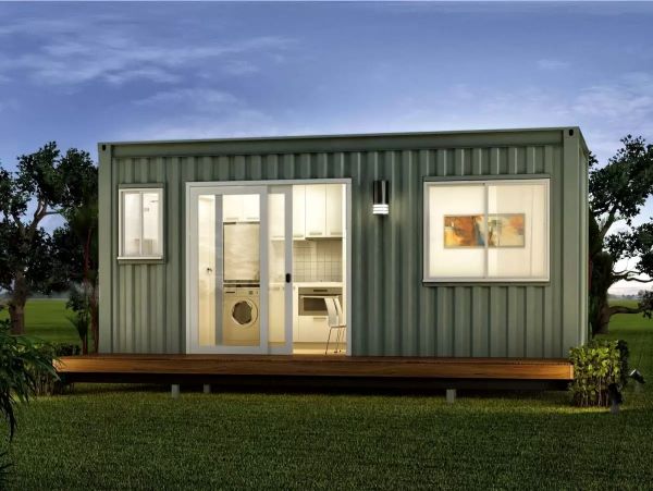 Nhà container 1 tầng với không gian rộng rãi thoáng đãng