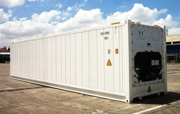 Container lạnh 20 feet có hệ thống làm lạnh hiện đại, nhiệt độ bảo quản ổn định