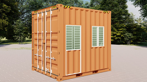 Container văn phòng 10 feet phù hợp cabin bảo vệ