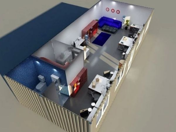 Mẫu nhà container 40ft