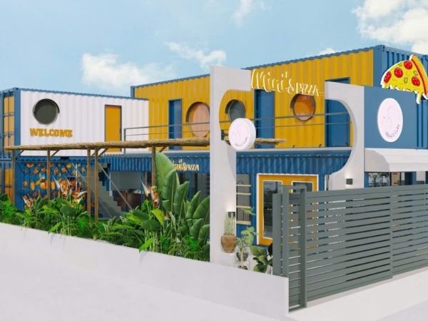 Mẫu nhà container 3 tầng