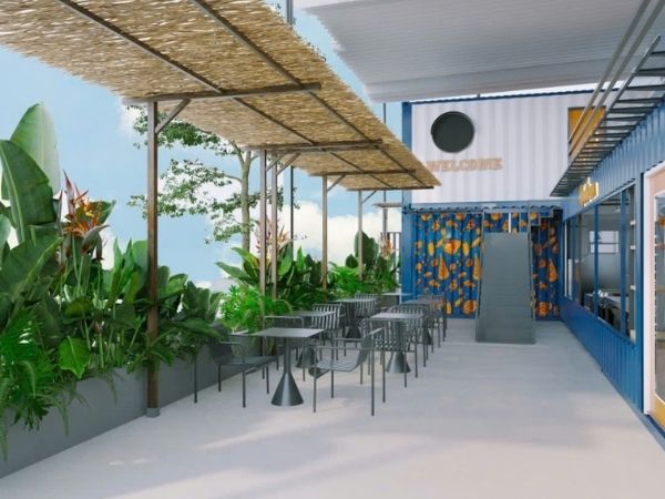 Mẫu nhà container hòa hợp thiên nhiên