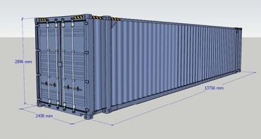 Kích thước thùng container | 10 feet, 20 feet, 40 feet, 45 feet